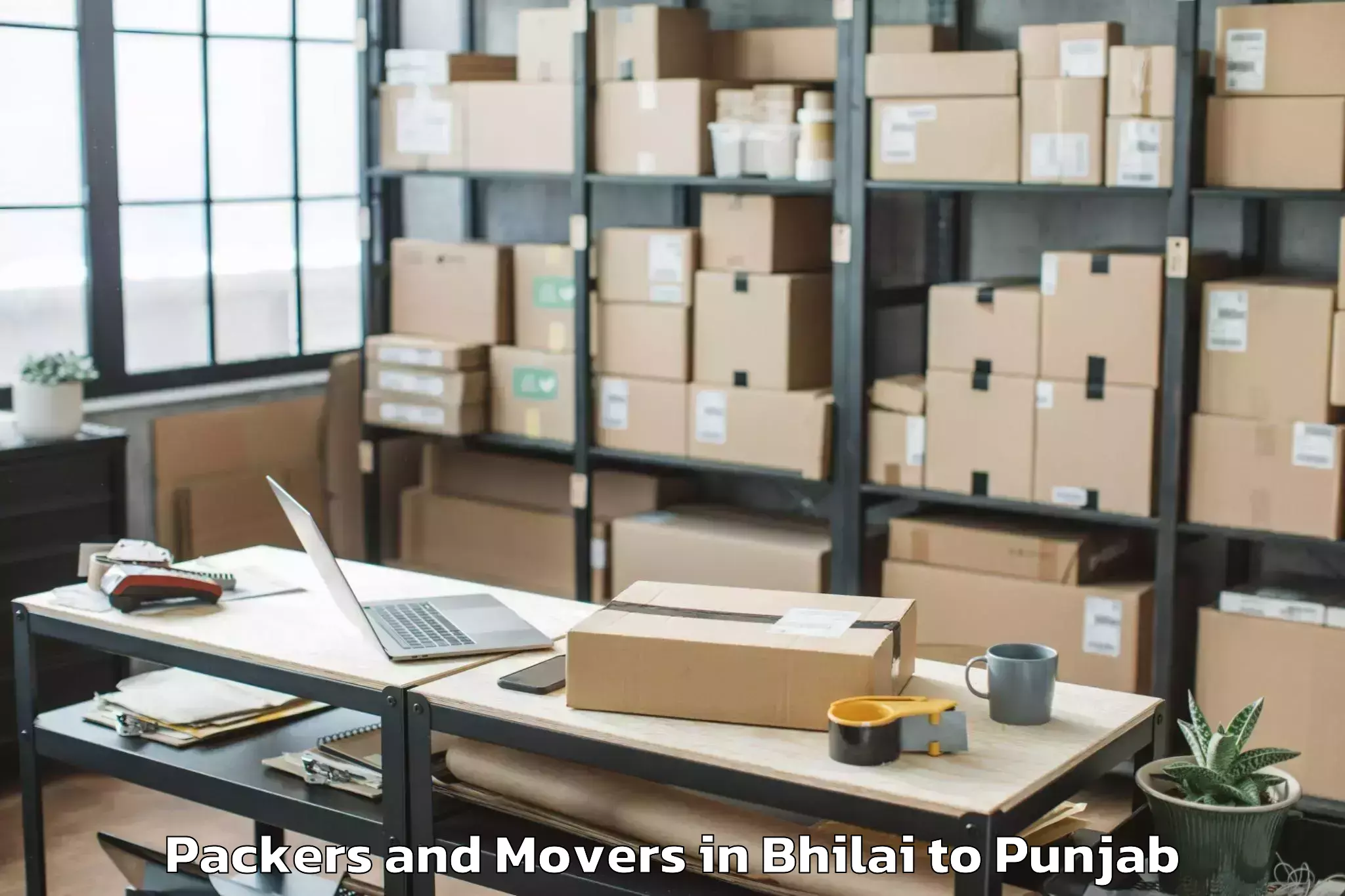 Top Bhilai to Patiala Packers And Movers Available